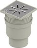 Wpust punktowy/piwniczny/podłogowy Aqua Ambient Standard d110mm, odpływ pionowy, kratka nierdzewna 150x150mm 1136470